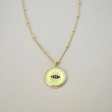 Cargar imagen en el visor de la galería, Collar Nazar Acero Dorado