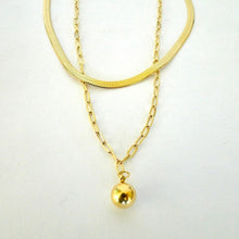 Cargar imagen en el visor de la galería, Collar Mina Acero Dorado