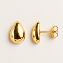 Cargar imagen en el visor de la galería, Aretes Drop Acero Dorado