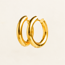 Cargar imagen en el visor de la galería, Aretes Aurea Acero Dorado