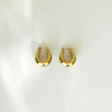 Cargar imagen en el visor de la galería, Hoops Helena Acero Dorado