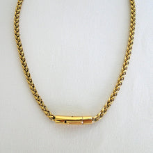 Cargar imagen en el visor de la galería, Cadena Espiga Acero Dorado