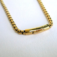 Cargar imagen en el visor de la galería, Cadena Rolo Acero Dorado