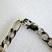 Cargar imagen en el visor de la galería, Pulsera tipo Figaro Acero