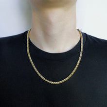 Cargar imagen en el visor de la galería, Cadena Espiga Acero Dorado