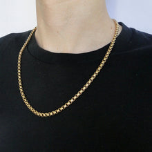 Cargar imagen en el visor de la galería, Cadena Rolo Acero Dorado