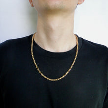 Cargar imagen en el visor de la galería, Cadena Rolo Acero Dorado