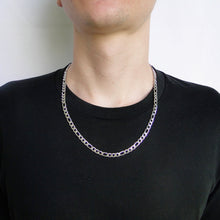 Cargar imagen en el visor de la galería, Cadena tipo Figaro Acero