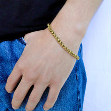 Cargar imagen en el visor de la galería, Pulsera de Espiga Acero Dorado
