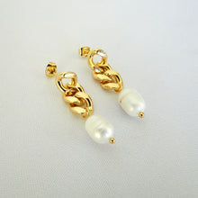 Cargar imagen en el visor de la galería, Aretes Bela Acero Dorado