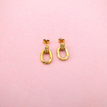 Cargar imagen en el visor de la galería, Aretes Malta Acero Dorado