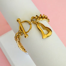 Cargar imagen en el visor de la galería, Pulsera Cleo Acero Dorado