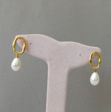 Cargar imagen en el visor de la galería, Aretes Marimar Acero Dorado