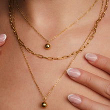 Cargar imagen en el visor de la galería, Collar Anastasia Acero Dorado
