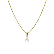 Cargar imagen en el visor de la galería, Collar Iniciales Acero Dorado