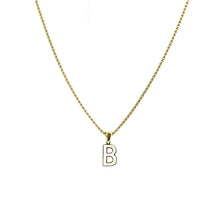Cargar imagen en el visor de la galería, Collar Iniciales Acero Dorado