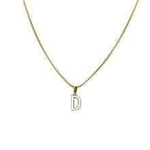 Cargar imagen en el visor de la galería, Collar Iniciales Acero Dorado