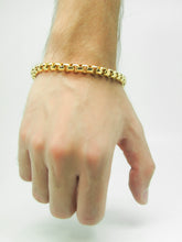 Cargar imagen en el visor de la galería, Pulsera de acero dorada en cadena rolo