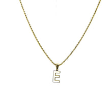 Cargar imagen en el visor de la galería, Collar Iniciales Acero Dorado