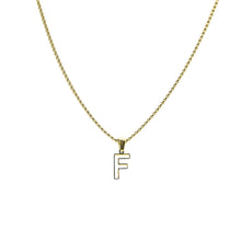 Cargar imagen en el visor de la galería, Collar Iniciales Acero Dorado