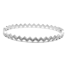 Cargar imagen en el visor de la galería, Aro Zigzag Acero