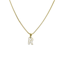 Cargar imagen en el visor de la galería, Collar Iniciales Acero Dorado