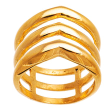 Cargar imagen en el visor de la galería, Anillo Dorado Acero Compass