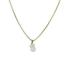 Cargar imagen en el visor de la galería, Collar Iniciales Acero Dorado