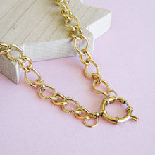 Cargar imagen en el visor de la galería, Collar Link Acero Dorado