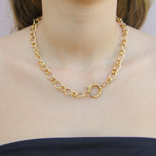 Cargar imagen en el visor de la galería, Collar Link Acero Dorado