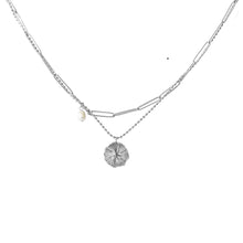 Cargar imagen en el visor de la galería, Collar Flor Acero