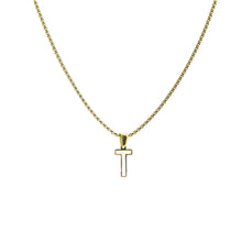 Cargar imagen en el visor de la galería, Collar Iniciales Acero Dorado