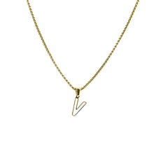 Cargar imagen en el visor de la galería, Collar Iniciales Acero Dorado