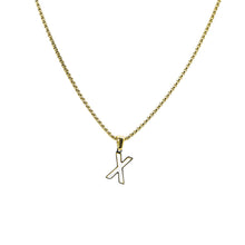 Cargar imagen en el visor de la galería, Collar Iniciales Acero Dorado
