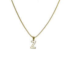 Cargar imagen en el visor de la galería, Collar Iniciales Acero Dorado