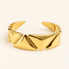 Cargar imagen en el visor de la galería, Aro Statement Acero Dorado
