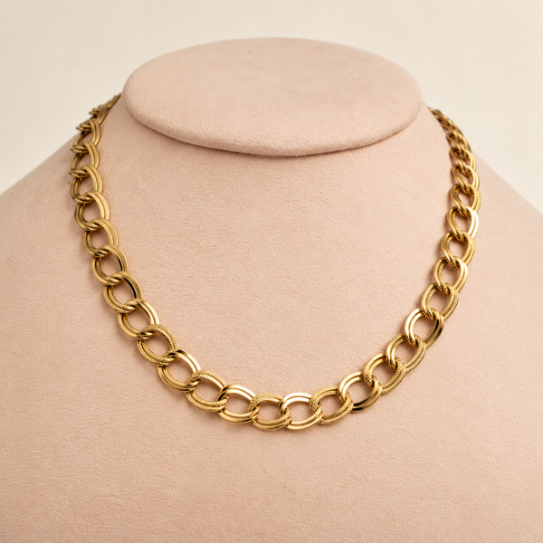 Collar Valentina Acero Dorado