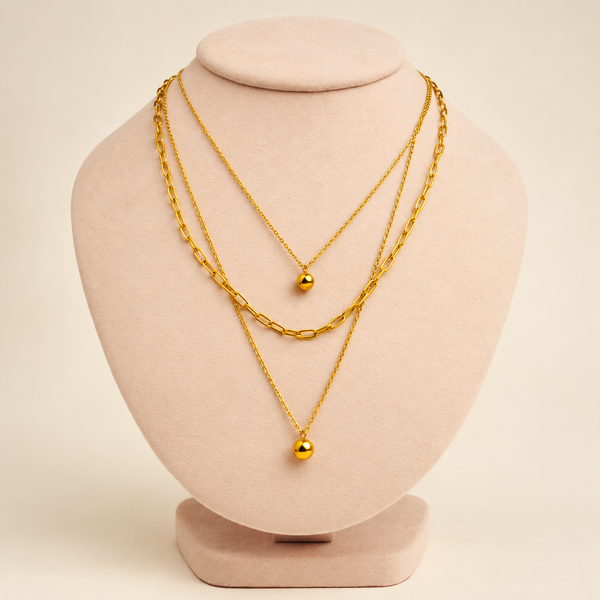 Collar Anastasia Acero Dorado