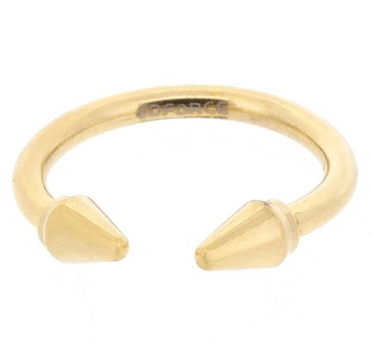 Anillo Taurus Acero Dorado