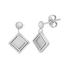 Cargar imagen en el visor de la galería, Aretes Snowflake Acero
