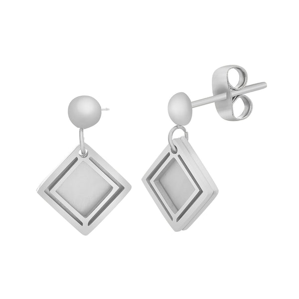 Aretes Snowflake Acero