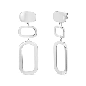 Aretes Oval Acero